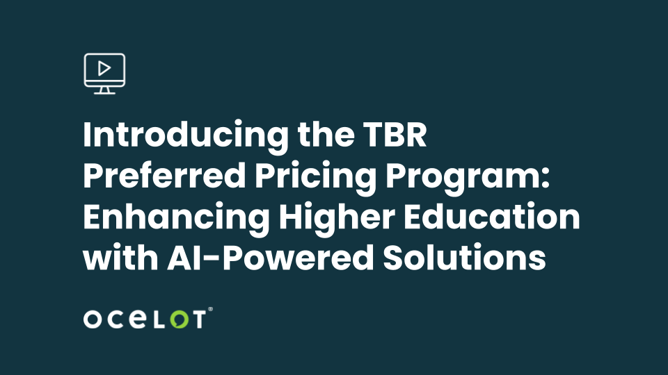 Introducing the TBR Preferred Pricing Program: Enhancing Higher Education with AI-Powered Solutions